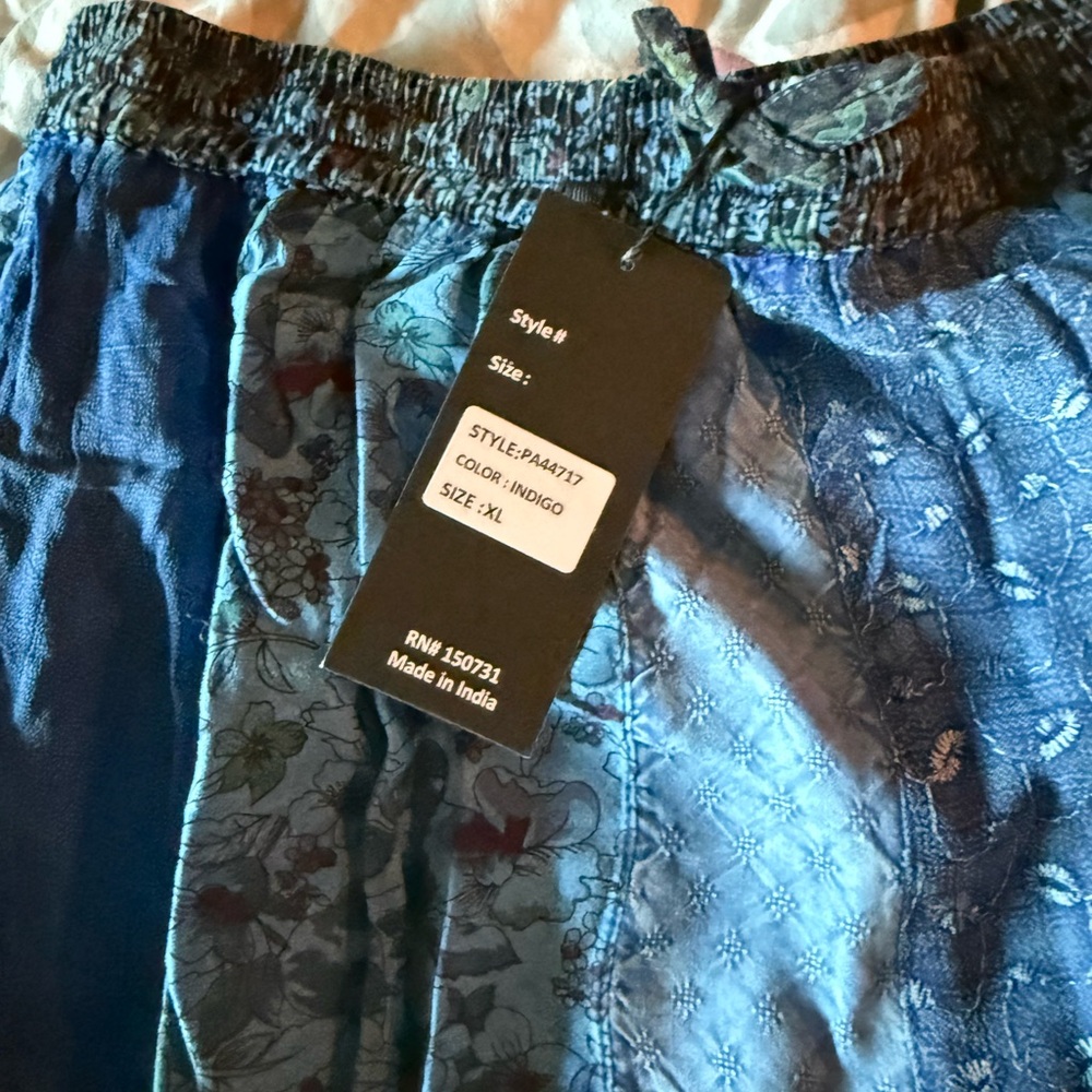 Young Threads Patchwork Blue Pants - Picture 3 of 5